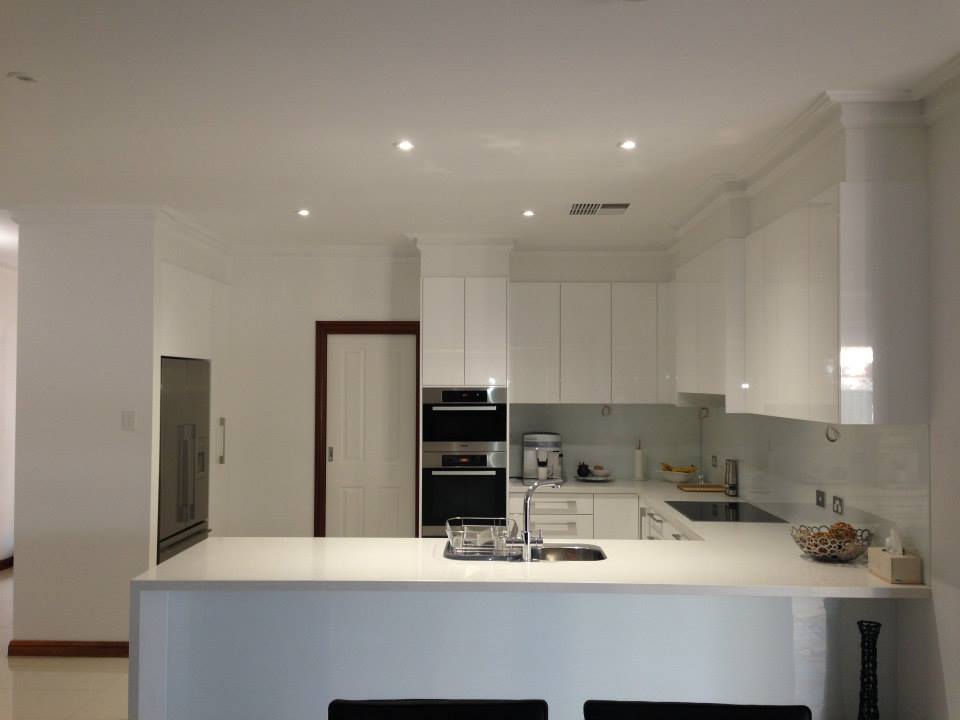 Modern white kitchen renovation